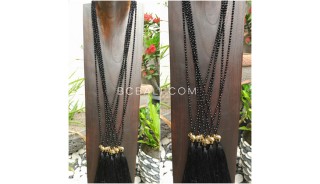 3color necklaces beads crystal elephant bronze gold pendant tassels